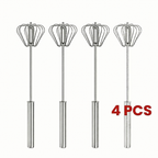 Stainless Steel Hand Push Rotary Whisk