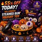 Halloween Steamed Bun Squishy Mystery Box Toy`