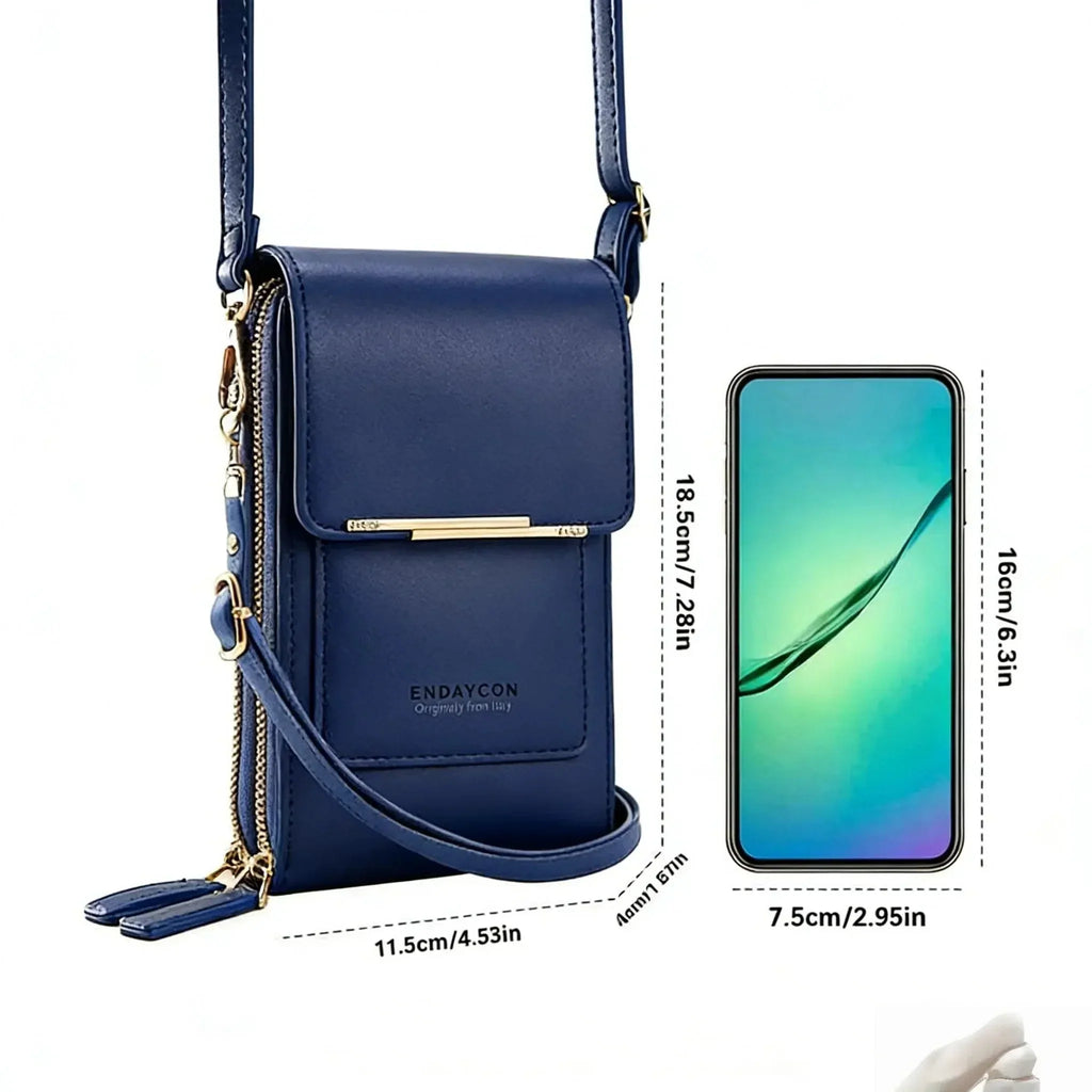Touchscreen Crossbody Phone Wallet With Card Slots