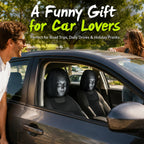 Halloween Funny Cartoon Car Headrest Covers – 2PCS
