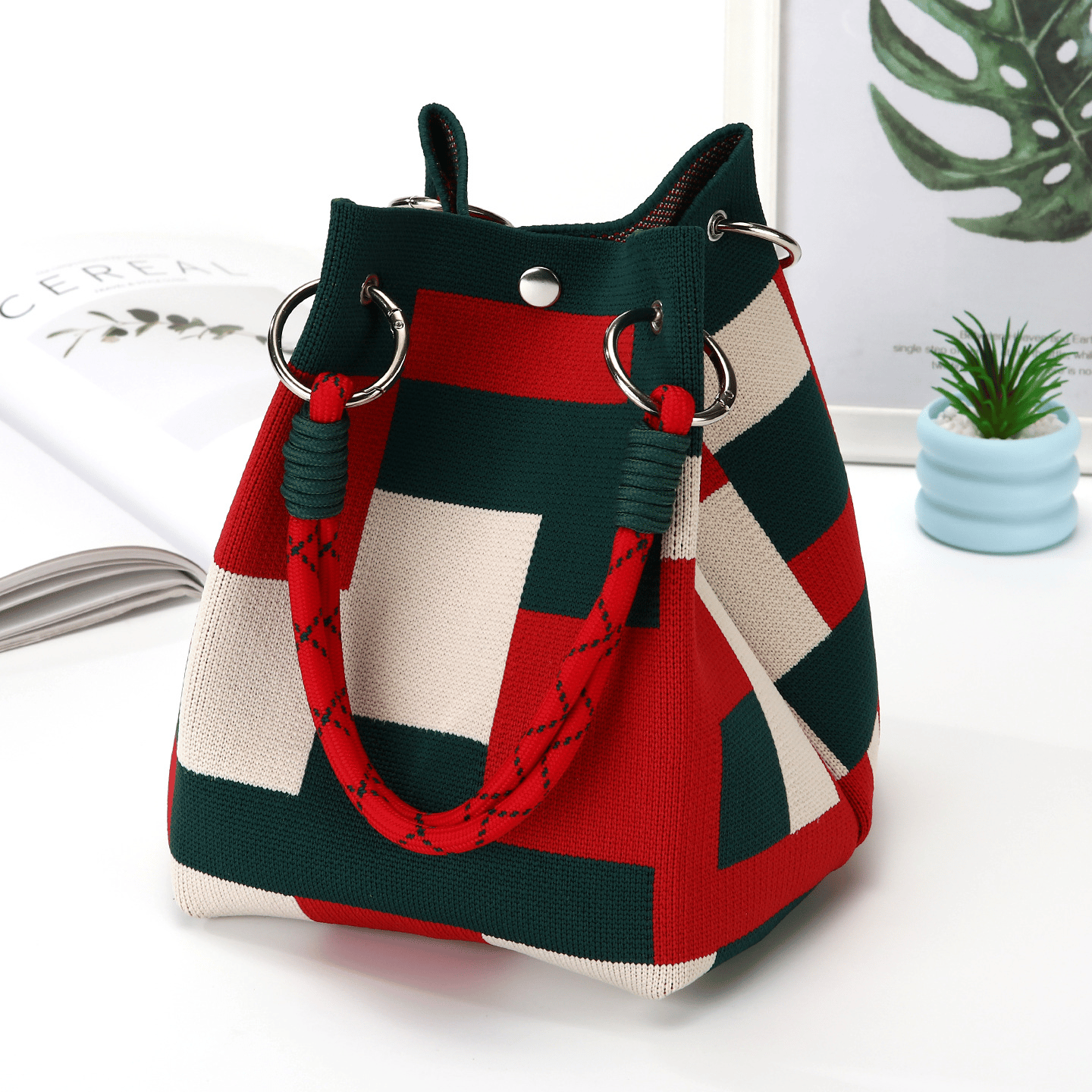 Stylish Bohemian Bucket Bag`