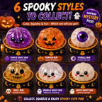 Halloween Steamed Bun Squishy Mystery Box Toy`