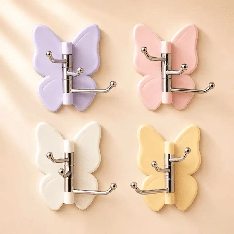 4 Pack Rotating Butterfly Hooks