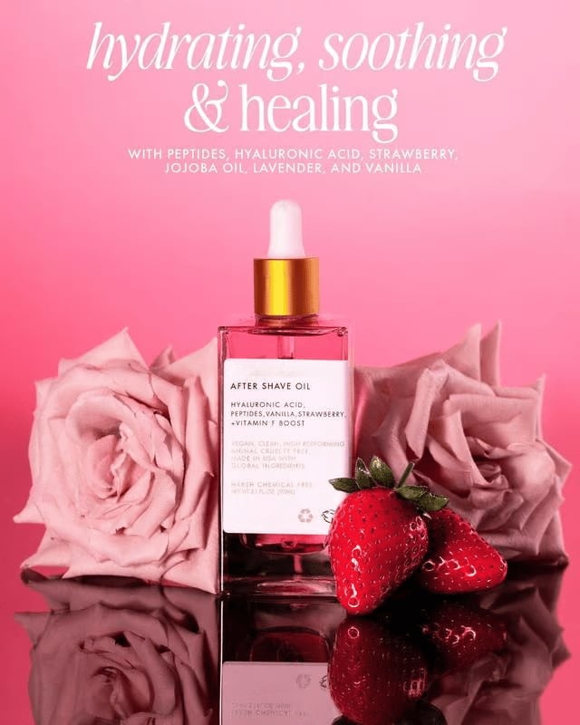 🌺After Shave Perfume Oil - Strawberry🍓& Vanilla Scent
