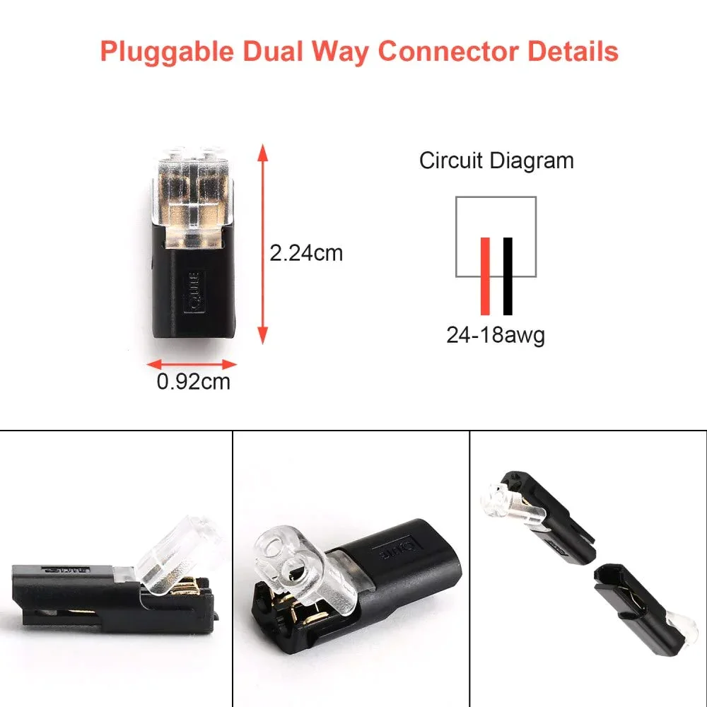 🏆Double-wire Plug-in Connector With Locking Buckle🔩