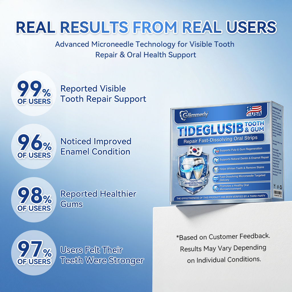Glimmerly® 🦷 Tideglusib Fast‑Dissolving Tooth & Gum Repair Oral Strips