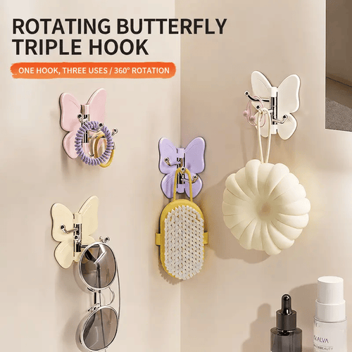 4 Pack Rotating Butterfly Hooks