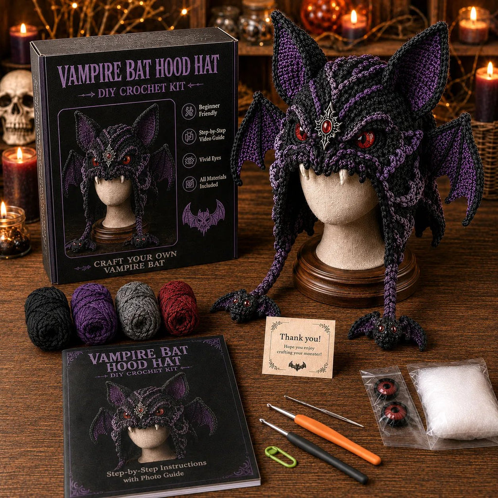 Halloween Monster Hood DIY Crochet Kit