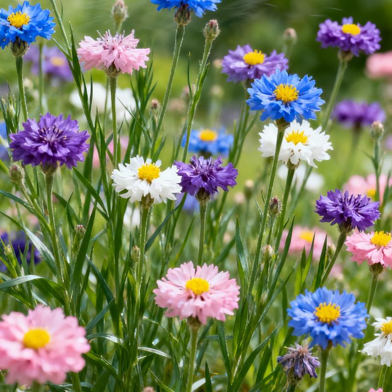 🌱Mixed Cornflower Seeds – Create a Stunning Wildflower Garden