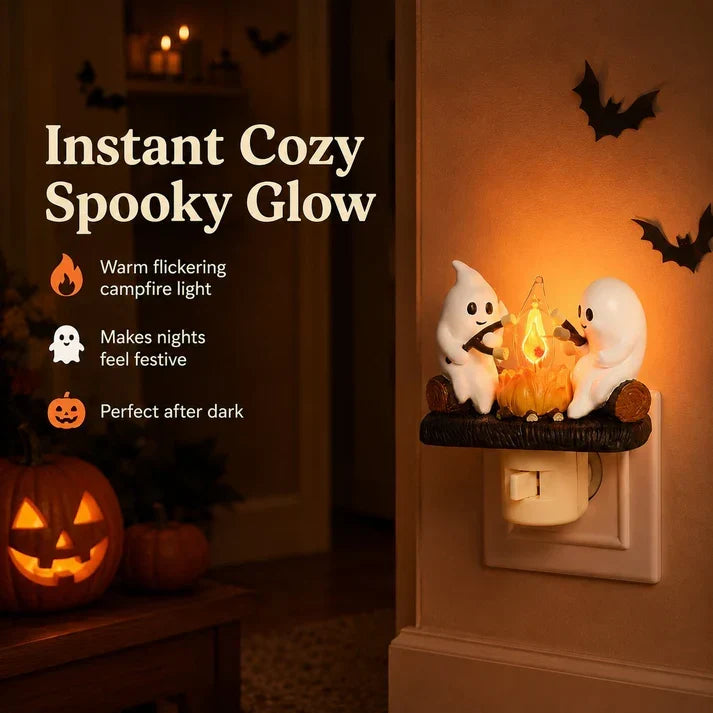 Halloween Ghost Campfire Night Light