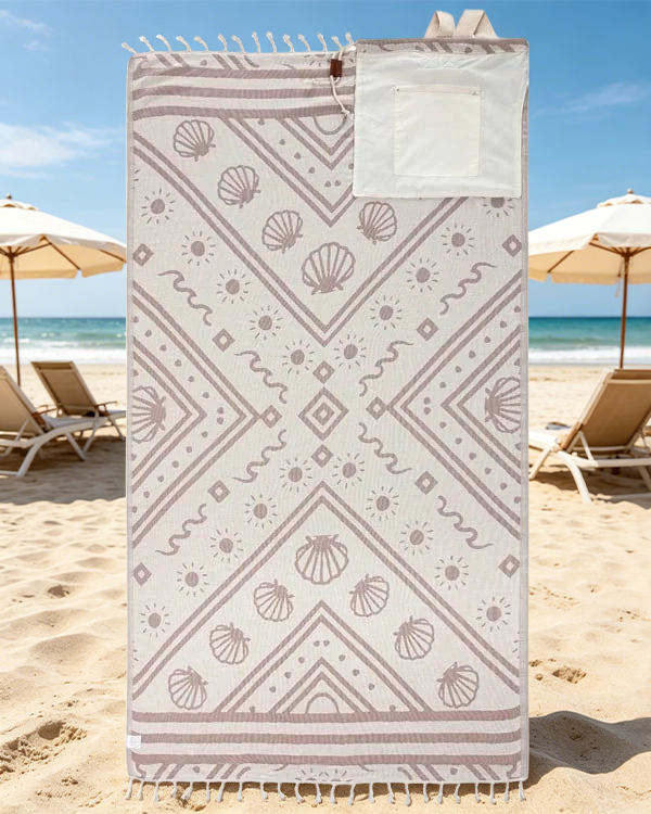 2-in-1 Turkish Cotton Towel Bag