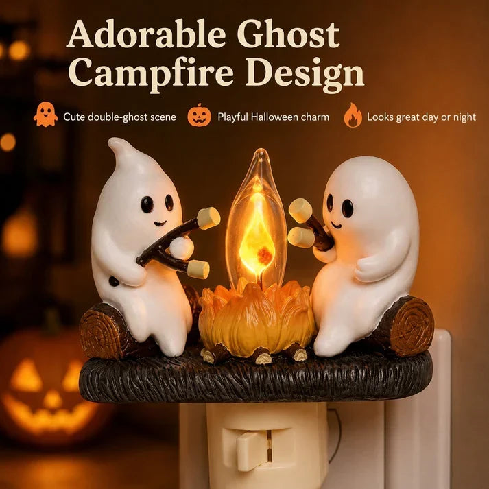 Halloween Ghost Campfire Night Light`