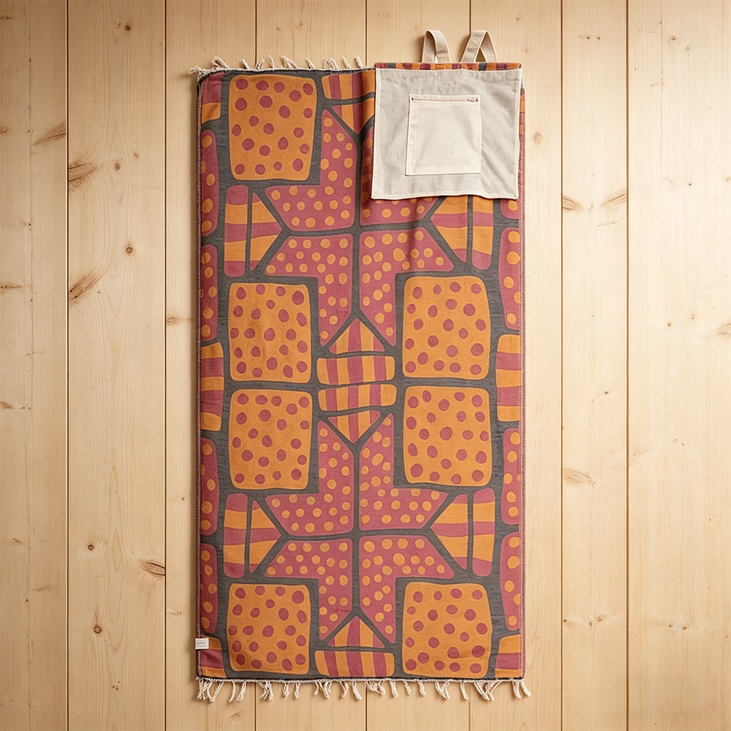 2-in-1 Turkish Cotton Towel Bag