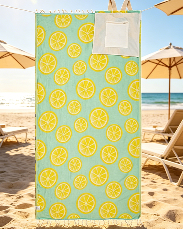 2-in-1 Turkish Cotton Towel Bag