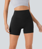 High Waisted Butt Lifting Tummy Control Shaping Workout Biker Shorts 5''