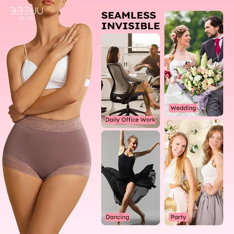 BBEUU High Waist Shapewear Panties for Women | Anti-Slip Tummy Control & Butt Lifter | Seamless Everyday Wear