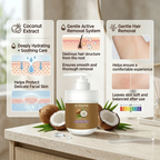Gentle Growth Inhibition: Coconut Hair Removal Cream