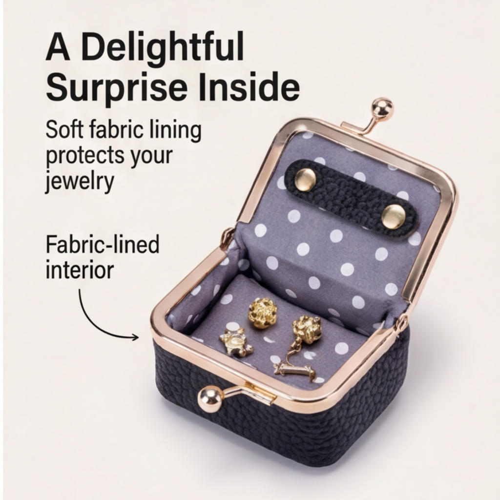 Bellora™ – Vegan Leather Mini Jewelry Box