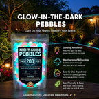 Colorful Glow-in-the-Dark Garden Stones