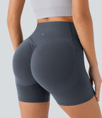 High Waisted Butt Lifting Tummy Control Shaping Workout Biker Shorts 5''
