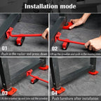 4 Piece Heavy Duty Furniture Lifting & Moving Kit