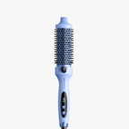 Blue Blowout Boost thermal brush with digital display on a white background