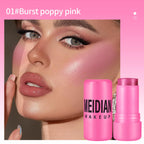4Pcs Milk Jelly Blush Stick, Lip & Cheek Tint 4 Colors, Vegan Cruelty Free