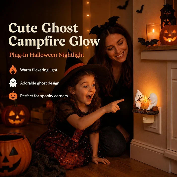 Halloween Ghost Campfire Night Light`