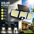 ✨3 Head Solar Motion Sensor Outdoor Light with Remote Control