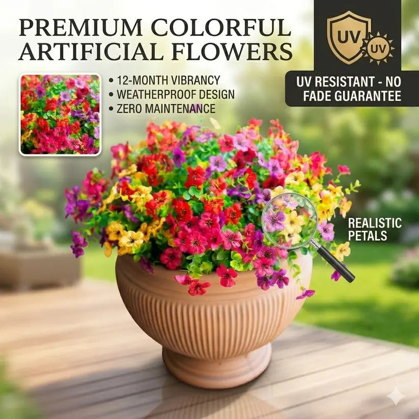 UV Resistant Colorful Artificial Flower