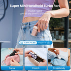 Ultra Compact Turbo Handheld Fan with LED Display