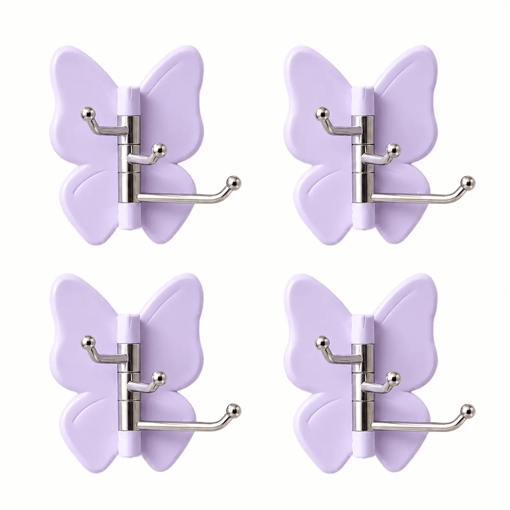 4 Pack Rotating Butterfly Hooks