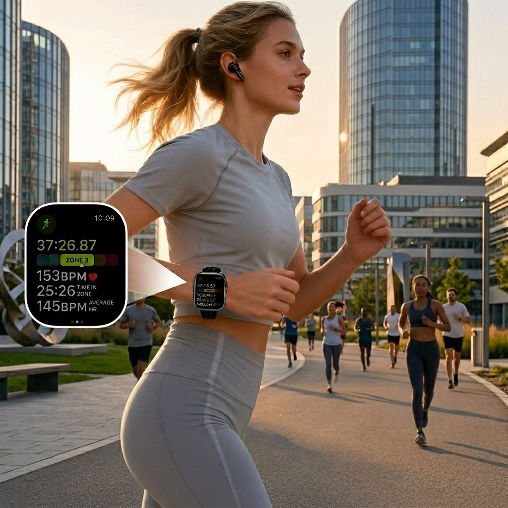 PulseCore Pro 6-in-1 Smartwatch Earbuds Set