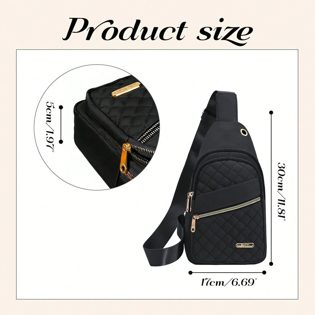 Fashionable Quilted Crossbody Bag
