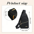 Fashionable Quilted Crossbody Bag