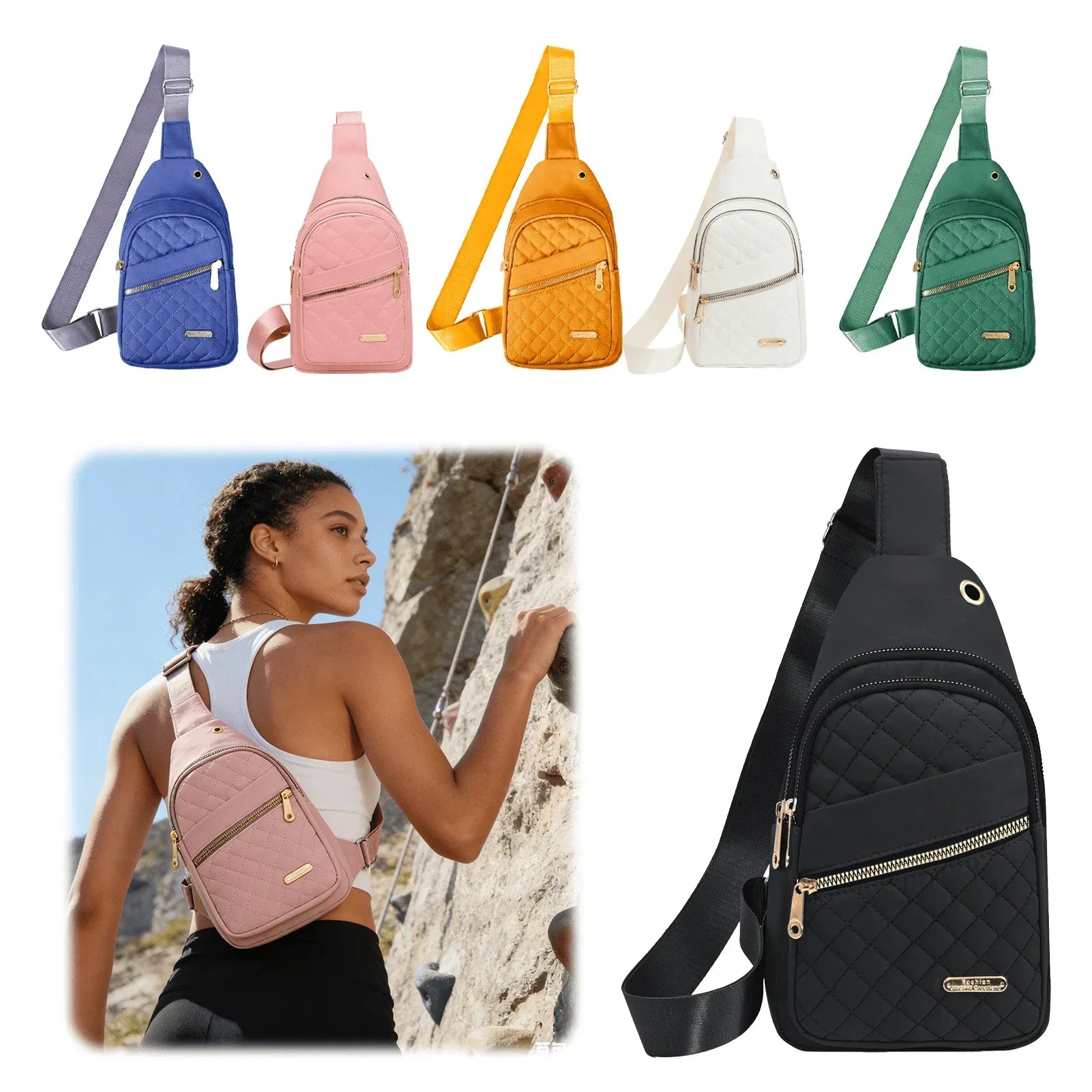 Fashionable Quilted Crossbody Bag