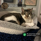 Portable Handwoven Cozy Cat Nest Bed