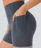 High Waisted Butt Lifting Tummy Control Shaping Workout Biker Shorts 5''