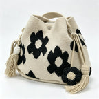 Crochet Bucket Bag for Women