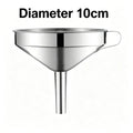 Heavy Duty Thickened Stainless Steel Kitchen Funnel with 304 Strainer