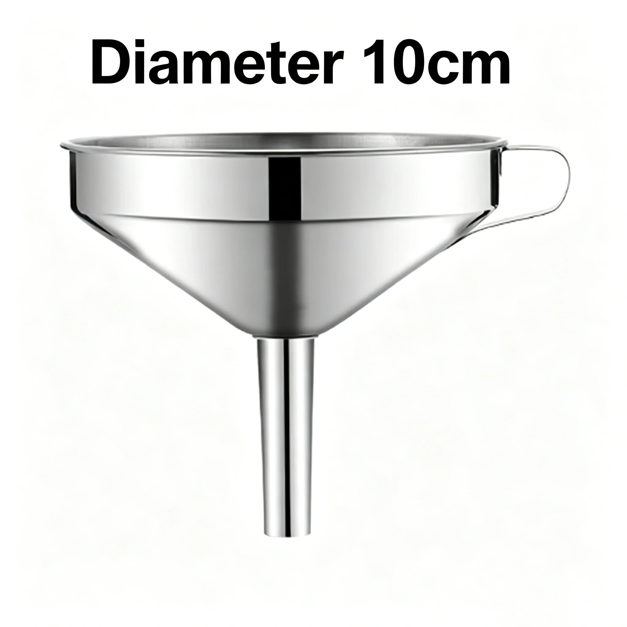 Heavy Duty Thickened Stainless Steel Kitchen Funnel with 304 Strainer