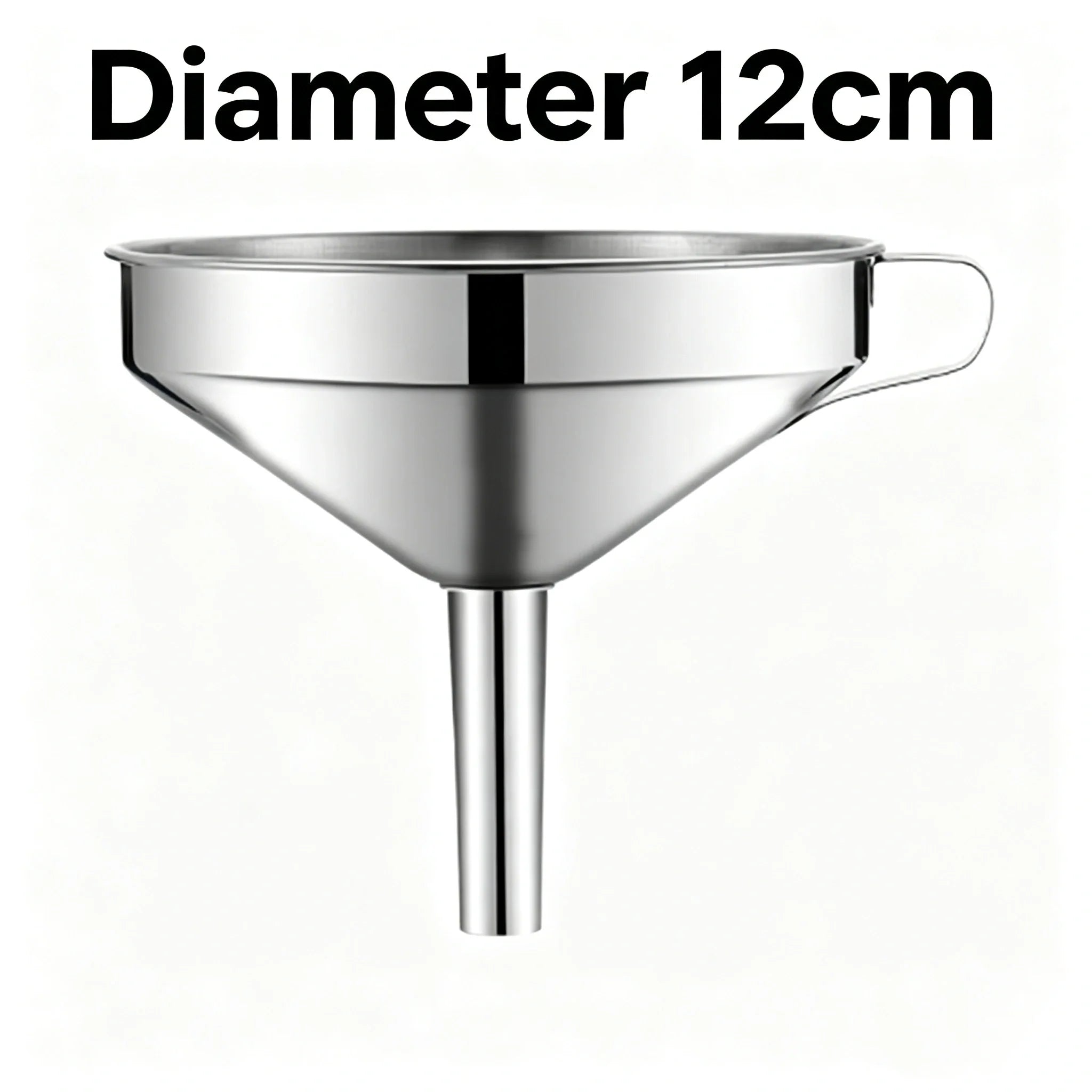 Heavy Duty Thickened Stainless Steel Kitchen Funnel with 304 Strainer