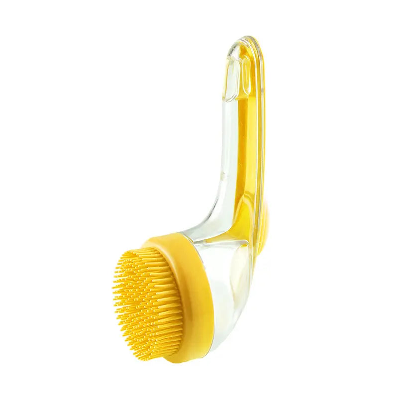 2-in-1 Pet Bath Brush with Built-in Shampoo Dispenser for Dogs & Cats
