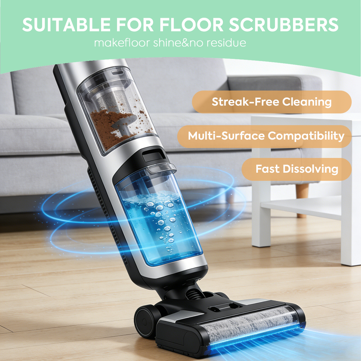 ShineDrop Pro Compressed Multi-Surface Floor Cleaning Tablets
