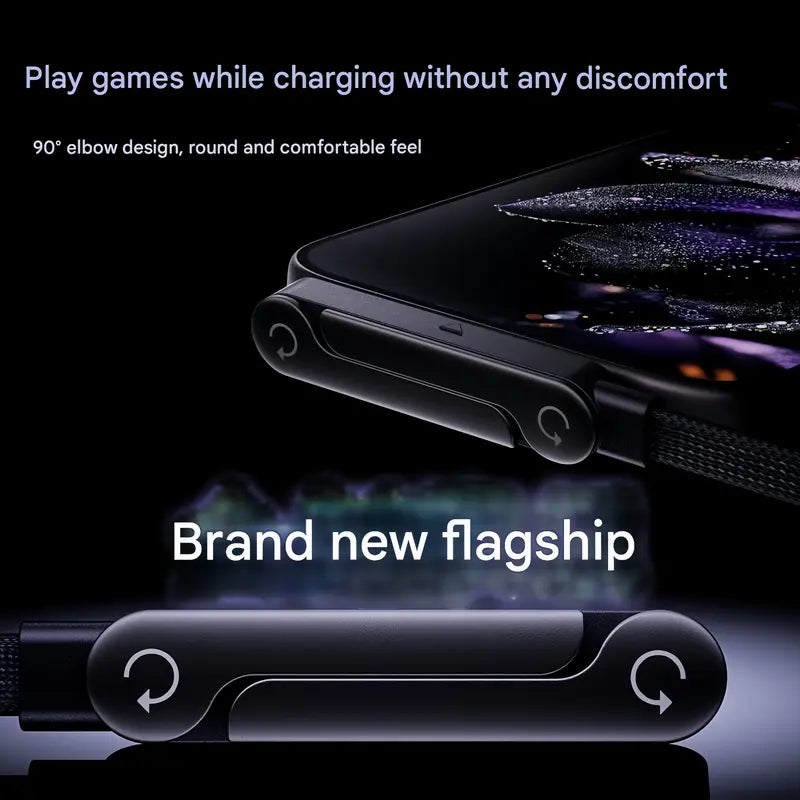 240W Super Fast Charging 2-in-1 Charging Cable & Phone Stand