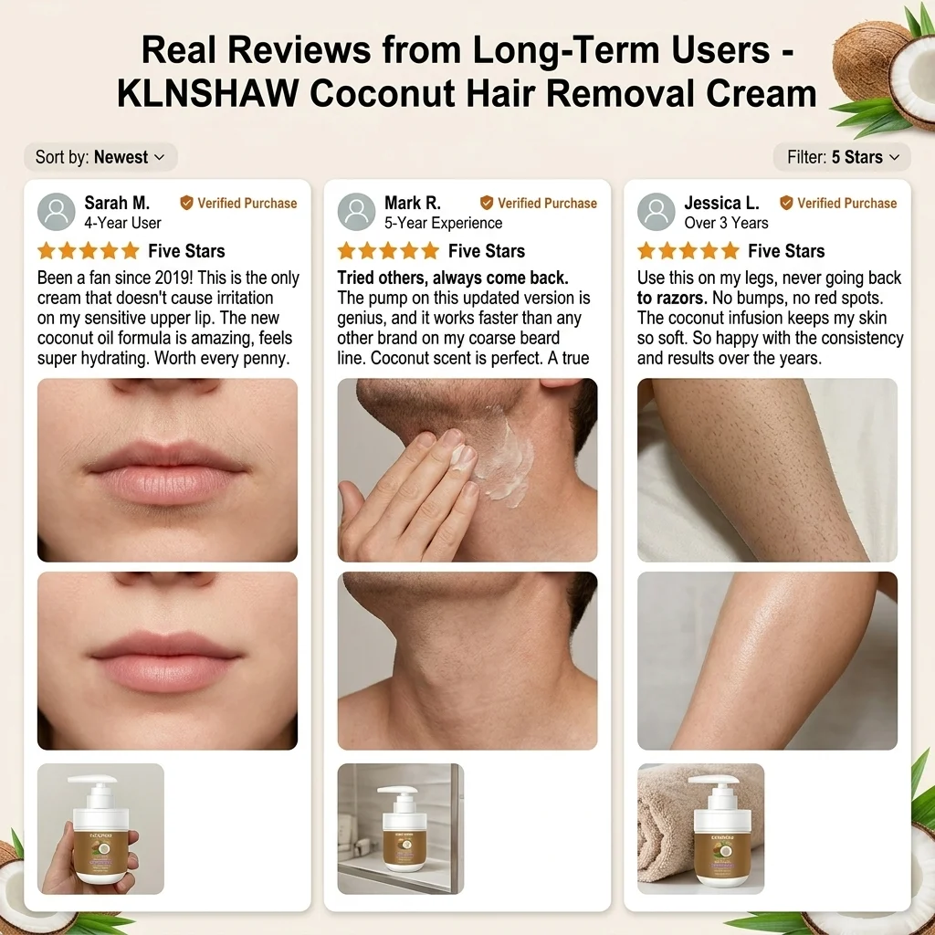 Gentle Growth Inhibition: Coconut Hair Removal Cream