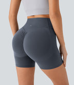 High Waisted Butt Lifting Tummy Control Shaping Workout Biker Shorts 5''