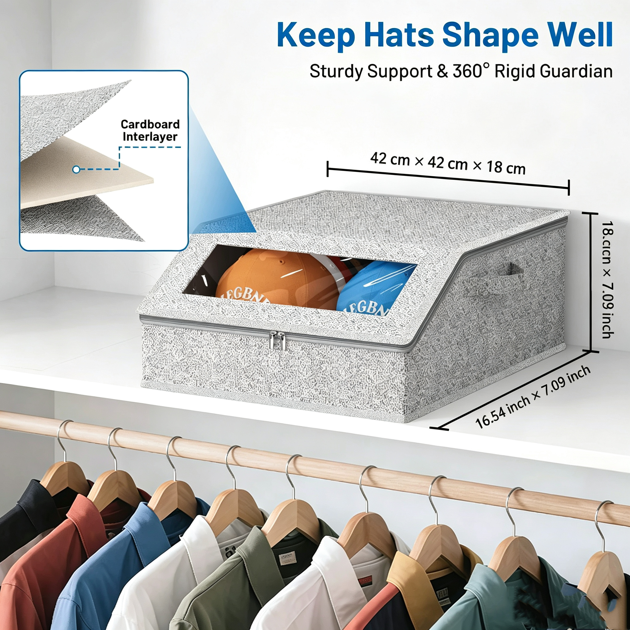Stackable Hat Storage Box