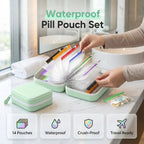 Portable Waterproof Pill Pouch Set