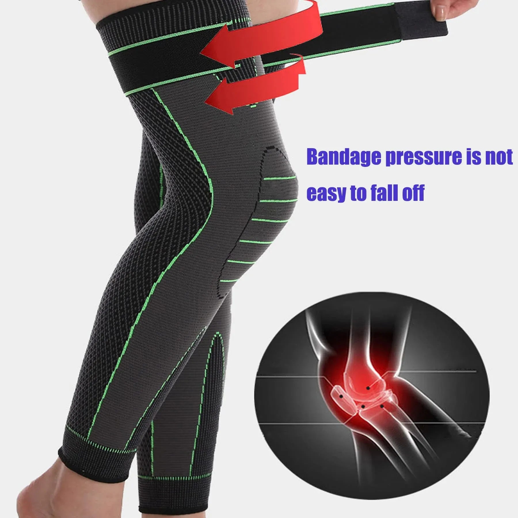 Self-Heating Mugwort Knee Wraps – Set of 2 (1 Pair)